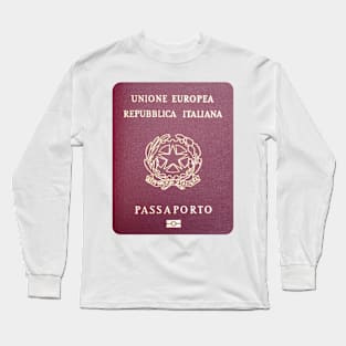 Italy Passport Long Sleeve T-Shirt